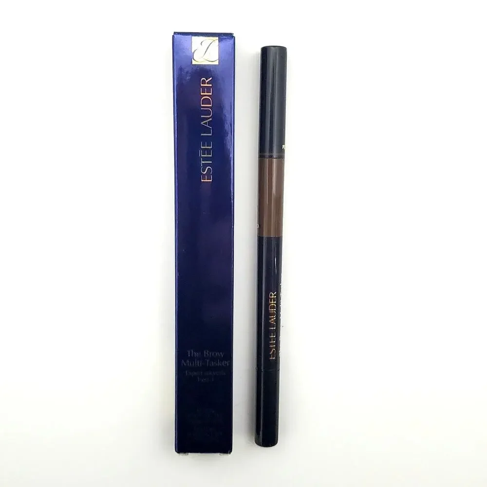 ESTEE LAUDER The Brow Multi-Tasker 3-in-1 Pencil Powder 06 Chestnut NEW 0.01oz